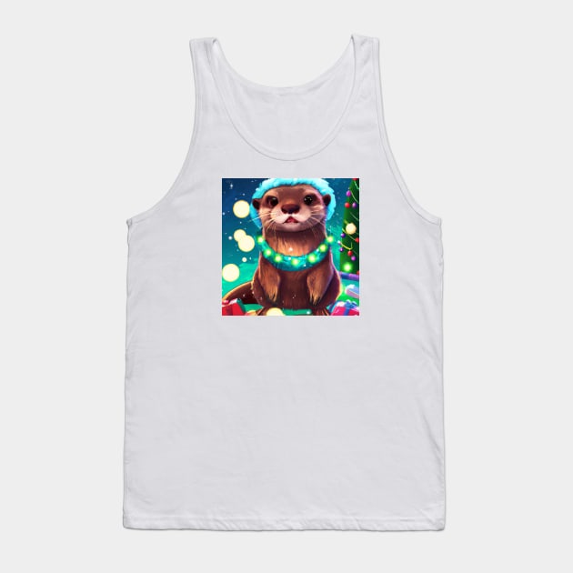 Cute Otter Drawing Tank Top by Play Zoo